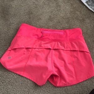 Pink Lululemon shorts
